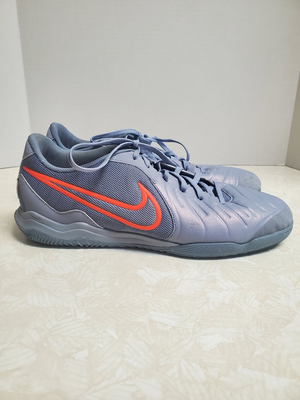 Mens Nike Light Blue Purple Indoor Soccer Shoes w/microdots